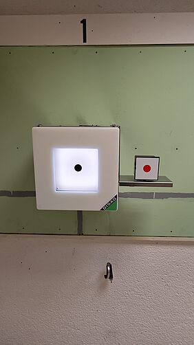 Lichtpunktziel auf Stand 1