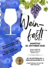 Weinfest am 25.10.2025. Verschieden Weine und Brotzeitbrettl. Eintritt vorab 12€. Limitierte Anzahl von Karten